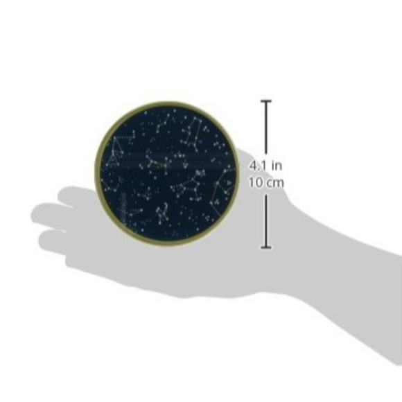 Kate Aspen Under the Stars Glass Coaster Set of 2 - Picture 4 of 6